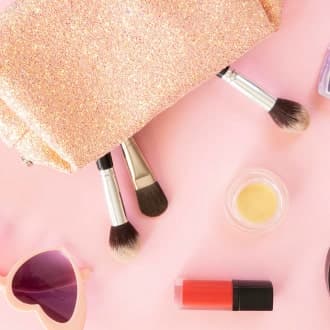 A collection of beauty and makeup essentials